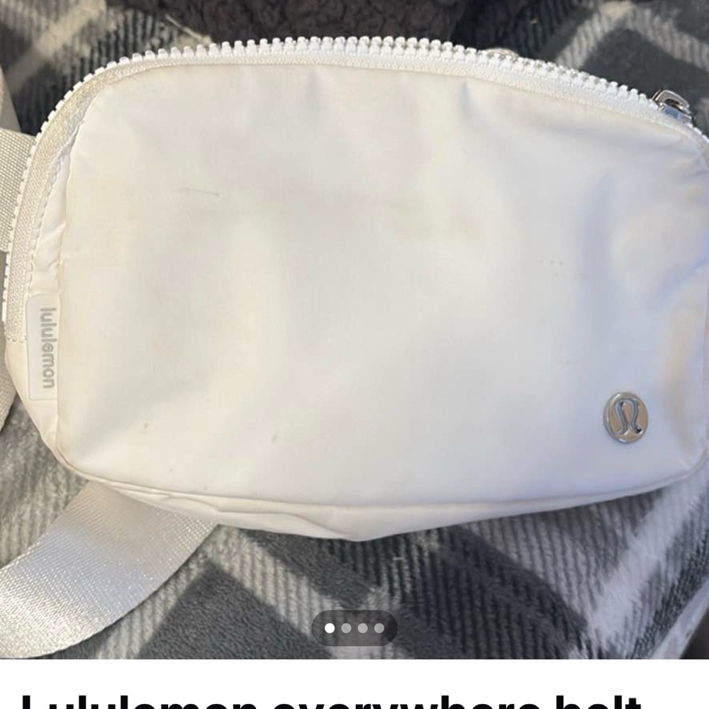 Lululemon Athletica White Mesh Bag